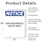 Signmission Non-Hazardous Waste Area OSHA Notice Sign, Aluminum, 12in W x 18in L, 2PK OS-2PACK-NS-A-1218-V-15074 - alternate 3